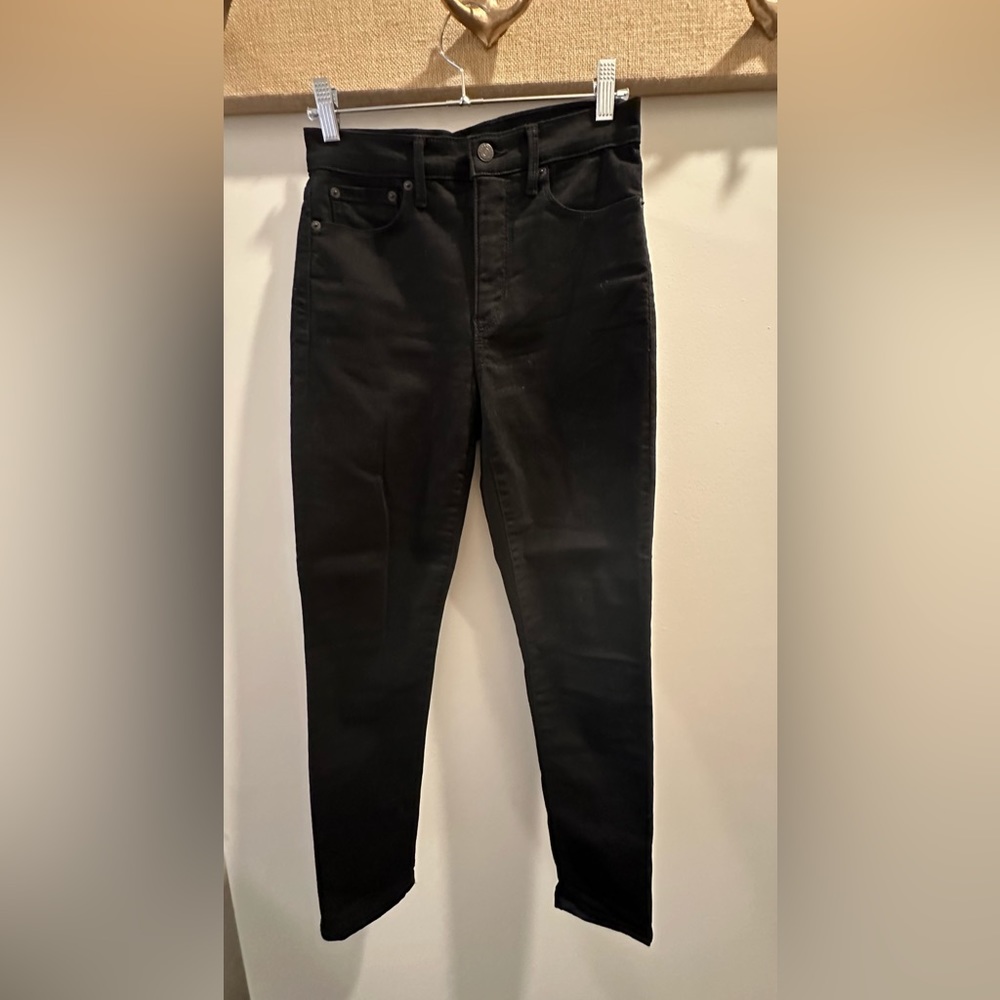Banana Republic black high rise skinny jeans